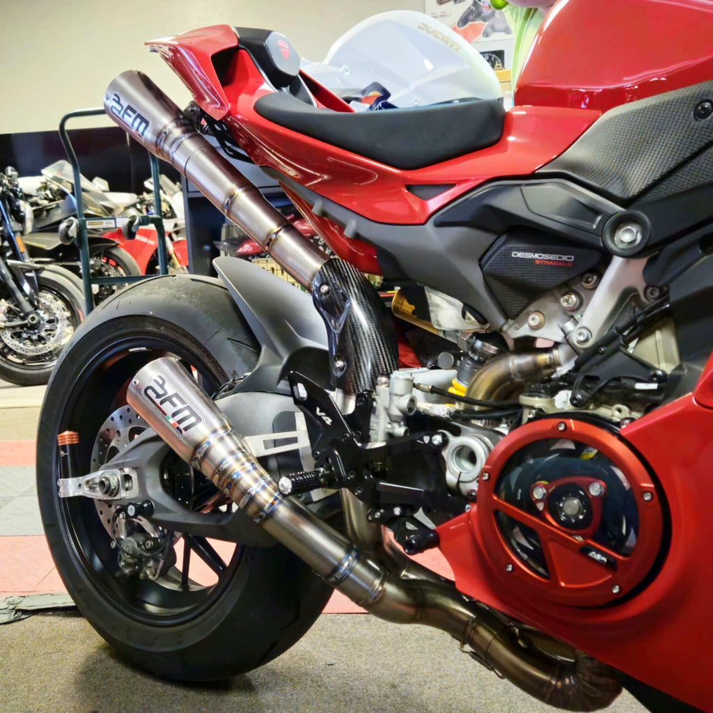 FM PROJECTS 3/4 Titanium Race Exhaust for the Ducati Panigale V4 / S (2025+) - image 1