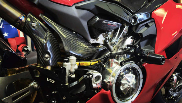 FM PROJECTS Carbon Fiber Exhaust Side Heat Shield for the Ducati Panigale V4 / S (2025+) - image 2