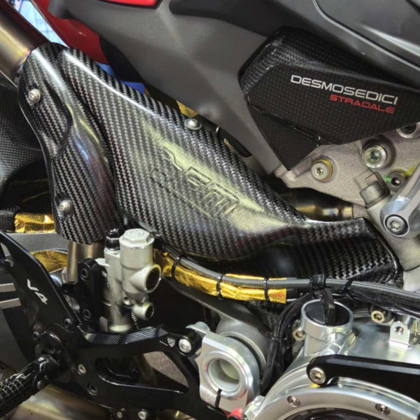 FM PROJECTS Carbon Fiber Exhaust Side Heat Shield for the Ducati Panigale V4 / S (2025+) - image 3