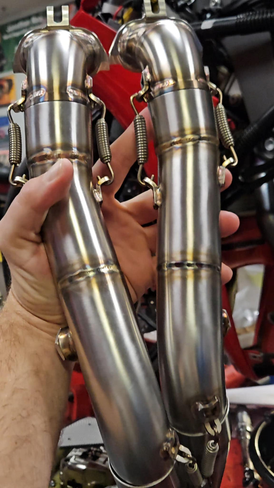 FM PROJECTS Front Cylinder Headers for 3/4 Titanium Race Exhaust for the Ducati Panigale V4 / S (2025+) - image 1