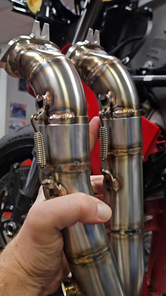 FM PROJECTS Front Cylinder Headers for 3/4 Titanium Race Exhaust for the Ducati Panigale V4 / S (2025+) - image 2
