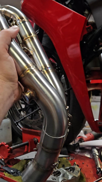 FM PROJECTS Front Cylinder Headers for 3/4 Titanium Race Exhaust for the Ducati Panigale V4 / S (2025+) - image 3
