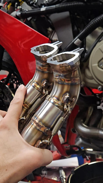 FM PROJECTS Front Cylinder Headers for 3/4 Titanium Race Exhaust for the Ducati Panigale V4 / S (2025+) - image 6
