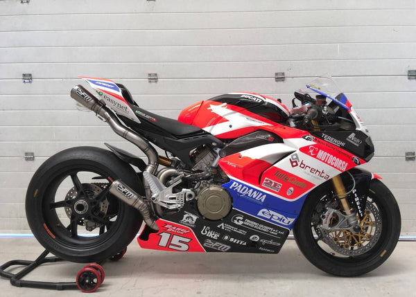 FM PROJECTS 3/4 Titanium Exhaust for the Ducati Panigale V4 / S / Speciale / R / SP (18-24) - image 1