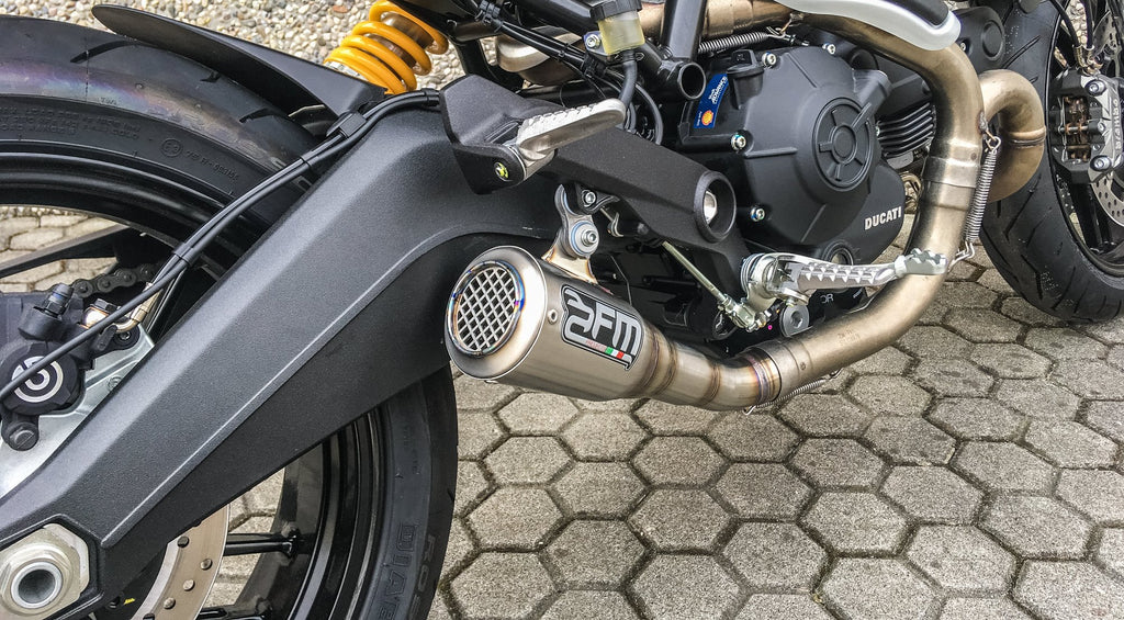 FM PROJECTS GP Slip-on Exhaust for Ducati Scrambler - image 1