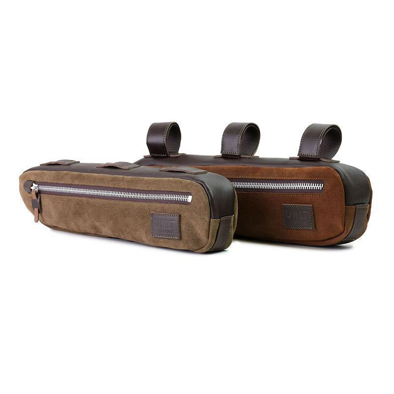 Unit Garage B002 Frame Pack Top Tube in waxed suede
