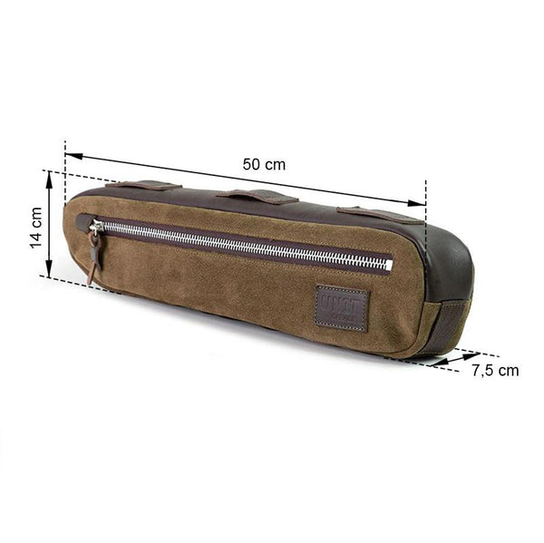 Unit Garage B002 Frame Pack Top Tube in waxed suede