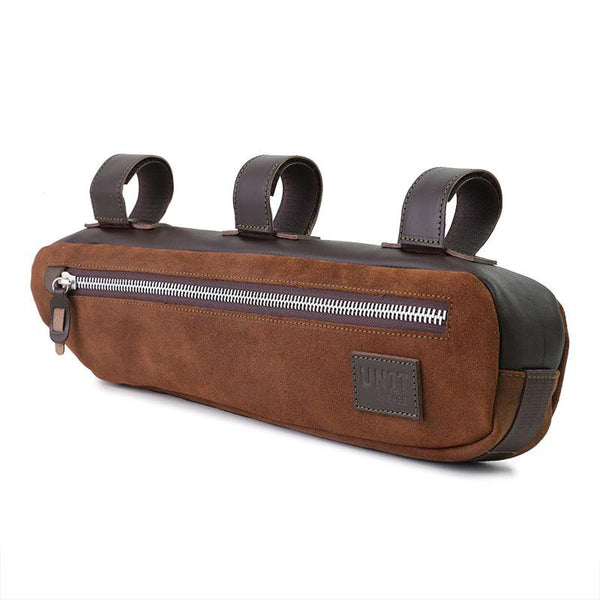 Unit Garage B002 Frame Pack Top Tube in waxed suede