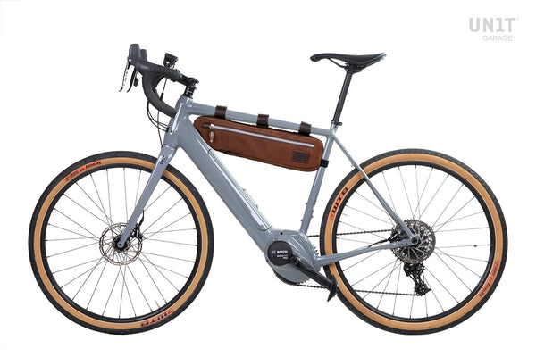 Unit Garage B002 Frame Pack Top Tube in waxed suede