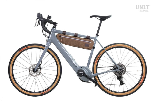 Unit Garage B002 Frame Pack Top Tube in waxed suede