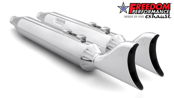 HARLEY FREE WHEELER SHARKTAIL & RACING 4" SLIP-ONS Bundle official image
