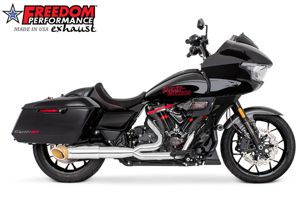 HARLEY TOURING 4.5" 2 STEPPED MID UNION 2-INTO-1 TURNOUT BUNDLE 2017-PRESENT official image