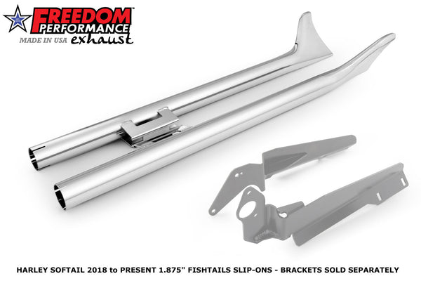 Freedom Performance HARLEY SOFTAIL 1 7/8" FISHTAILS SLIP-ONS CHECK DESCRIPTION FOR FITMENT