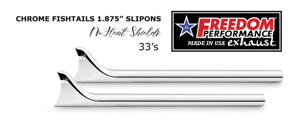Freedom Performance HARLEY SOFTAIL 1 7/8" FISHTAILS SLIP-ONS CHECK DESCRIPTION FOR FITMENT
