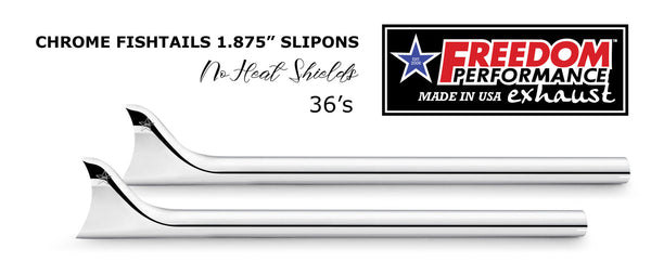 Freedom Performance HARLEY SOFTAIL 1 7/8" FISHTAILS SLIP-ONS CHECK DESCRIPTION FOR FITMENT