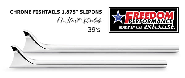 Freedom Performance HARLEY SOFTAIL 1 7/8" FISHTAILS SLIP-ONS CHECK DESCRIPTION FOR FITMENT