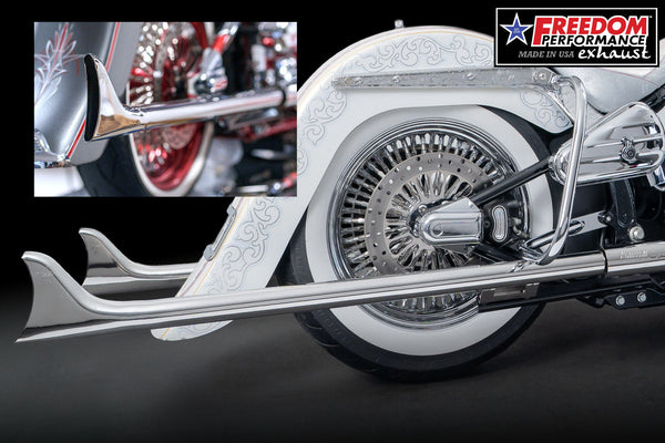 Freedom Performance HARLEY SOFTAIL 1 7/8" FISHTAILS SLIP-ONS CHECK DESCRIPTION FOR FITMENT