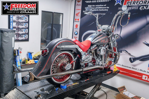 Freedom Performance HARLEY SOFTAIL 1 7/8" FISHTAILS SLIP-ONS CHECK DESCRIPTION FOR FITMENT