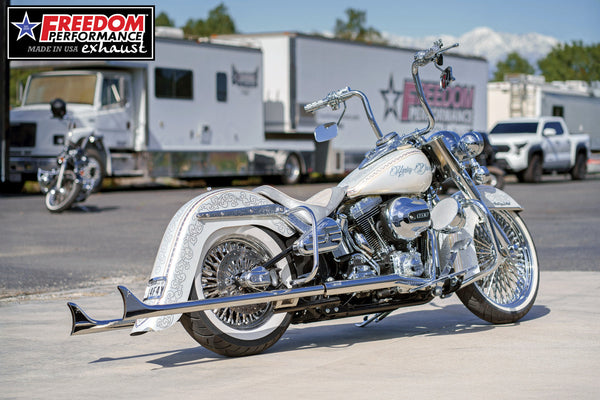 Freedom Performance HARLEY SOFTAIL 1 7/8" FISHTAILS SLIP-ONS CHECK DESCRIPTION FOR FITMENT