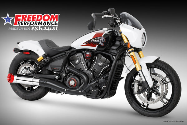 (SPECIAL ORDER) INDIAN 2025-PRESENT SCOUT 101-CLASSIC-SUPER-SPORT-BOBBER 4.5" 2-STEP TURN-OUT SLIP-ON official image