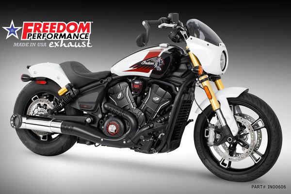 (SPECIAL ORDER) INDIAN 2025-PRESENT SCOUT 101-CLASSIC-SUPER-SPORT-BOBBER 4.5" 2-STEP TURN-OUT SLIP-ON official image