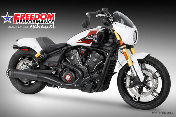 (SPECIAL ORDER) INDIAN 2025-PRESENT SCOUT 101-CLASSIC-SUPER-SPORT-BOBBER 4.5" 2-STEP TURN-OUT SLIP-ON official image
