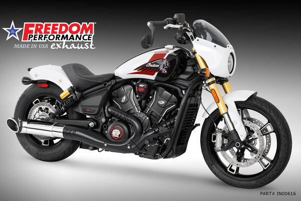 (SPECIAL ORDER) INDIAN 2025-PRESENT SCOUT 101-CLASSIC-SUPER-SPORT-BOBBER 4.5" 2-STEP TURN-OUT SLIP-ON official image