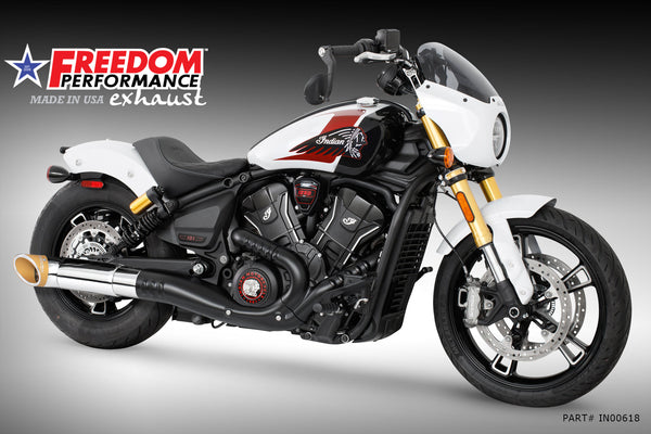 (SPECIAL ORDER) INDIAN 2025-PRESENT SCOUT 101-CLASSIC-SUPER-SPORT-BOBBER 4.5" 2-STEP TURN-OUT SLIP-ON official image