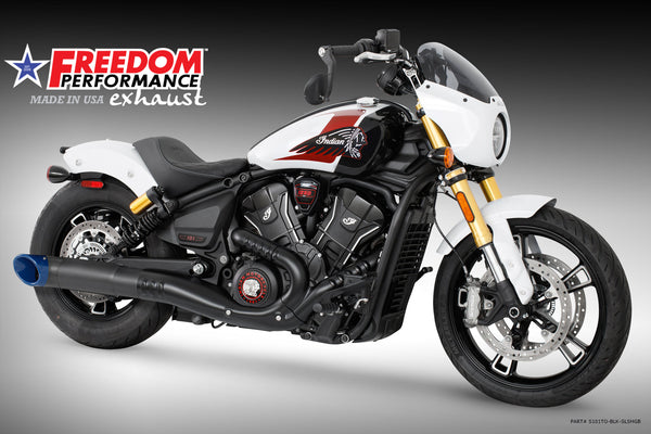 (SPECIAL ORDER) INDIAN 2025-PRESENT SCOUT 101-CLASSIC-SUPER-SPORT-BOBBER 4.5" 2-STEP TURN-OUT SLIP-ON official image