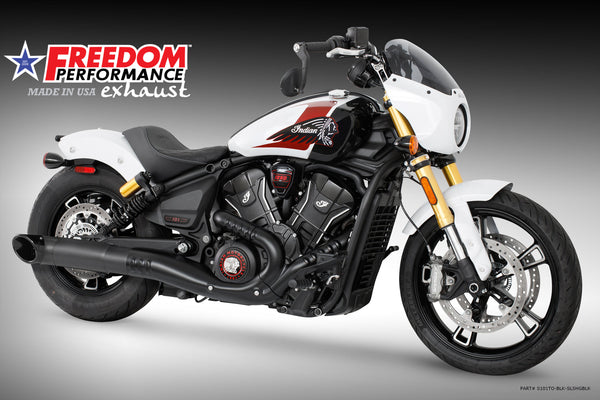 (SPECIAL ORDER) INDIAN 2025-PRESENT SCOUT 101-CLASSIC-SUPER-SPORT-BOBBER 4.5" 2-STEP TURN-OUT SLIP-ON official image