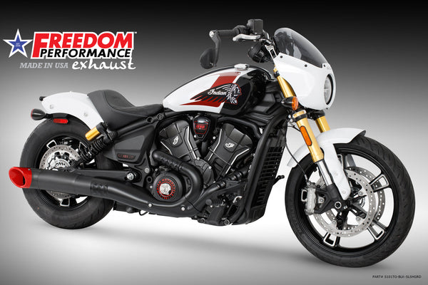 (SPECIAL ORDER) INDIAN 2025-PRESENT SCOUT 101-CLASSIC-SUPER-SPORT-BOBBER 4.5" 2-STEP TURN-OUT SLIP-ON official image