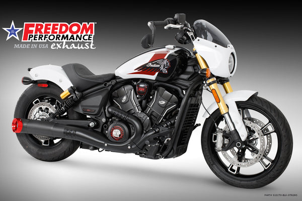 (SPECIAL ORDER) INDIAN 2025-PRESENT SCOUT 101-CLASSIC-SUPER-SPORT-BOBBER 4.5" 2-STEP TURN-OUT SLIP-ON official image