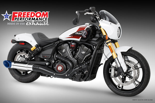 (SPECIAL ORDER) INDIAN 2025-PRESENT SCOUT 101-CLASSIC-SUPER-SPORT-BOBBER 4.5" 2-STEP TURN-OUT SLIP-ON official image