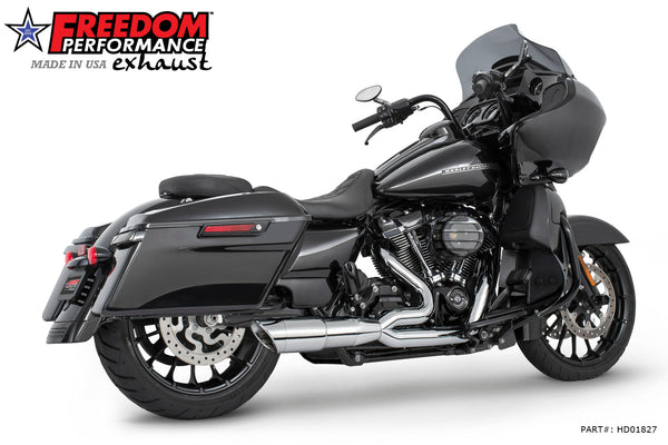 HARLEY TOURING 4.5" 2 STEPPED SHORT UNION 2-INTO-1 RIGHT-SIDE ONLY 2017-PRESENT BUNDLE official image