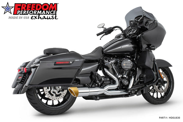 HARLEY TOURING 4.5" 2 STEPPED SHORT UNION 2-INTO-1 RIGHT-SIDE ONLY 2017-PRESENT BUNDLE official image