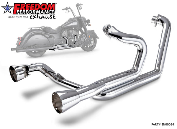 Freedom Performance INDIAN CLASSIC/VINTAGE CHIEF TRUE-DUAL TUCK-N-UNDER  "HEADERS ONLY" 2014-2020 BUNDLE