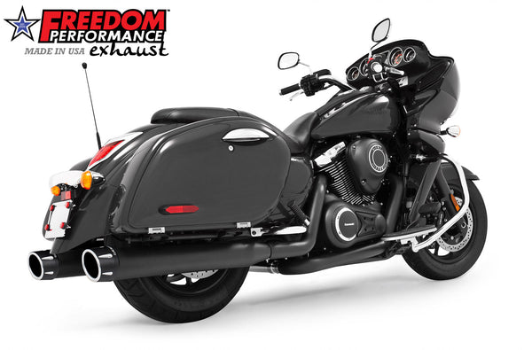 Freedom Performance KAWASAKI VAQUERO 1700/NOMAD/VOYAGER 4" COMPLETE TRUE-DUAL SYSTEM 2011-PRESENT BUNDLE