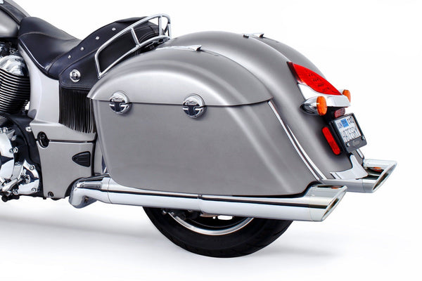 Freedom Performance INDIAN CHIEFTAIN / ROADMASTER / SPRINGFIELD / CHALLENGER/ PURSUIT / ELITE W/ HARD BAGS 2-INTO-1 "LEFT-SIDE ONLY" GHOST PIPE 2014-PRESENT