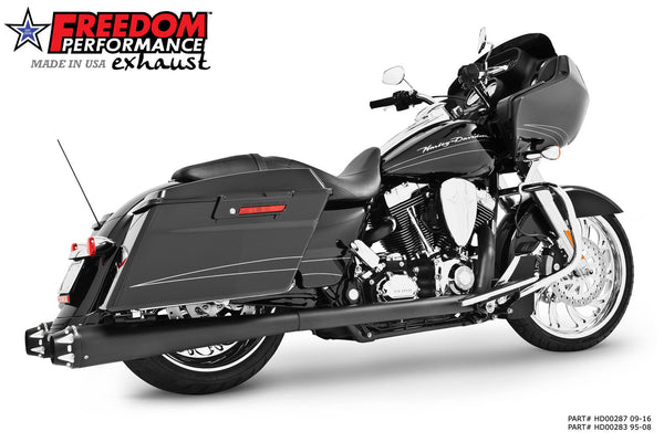 Freedom Performance HARLEY TOURING 4.5” 5-STEPPED MEGAPHONE TRUE-DUAL SYSTEM 1995-2008