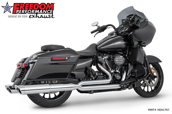 HARLEY TOURING 4.5" 2 STEPPED UNION 2-INTO-1 SYSTEM with LEFT SIDE GHOST PIPE 2017-PRESENT (SPECIAL ORDER) official image