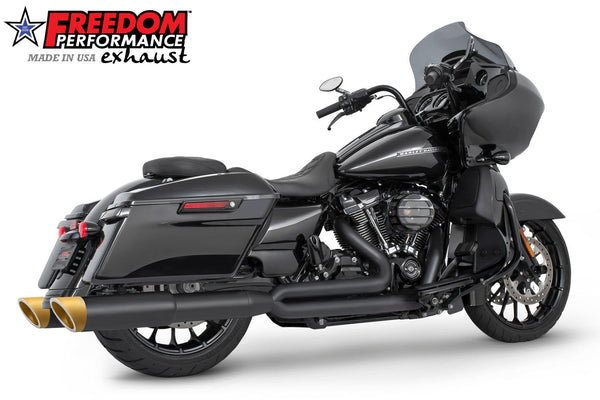 HARLEY TOURING 4.5" 2 STEPPED UNION 2-INTO-1 SYSTEM with LEFT SIDE GHOST PIPE 2017-PRESENT (SPECIAL ORDER) official image