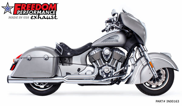 Freedom Performance INDIAN CHIEFTAIN/ROADMASTER/SPRINGFIELD W/HARD BAGS UNION 2-INTO-1 "RIGHT-SIDE ONLY" 2014-PRESENT (SPECIAL ORDER)