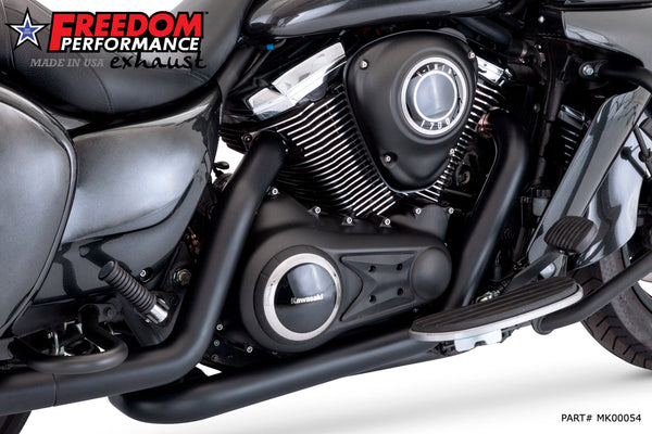 Freedom Performance KAWASAKI VAQUERO 1700/NOMAD/VOYAGER TRUE-DUAL RIGHT-SIDE TUCK-&-UNDER 2.5" HEADERS ONLY 2011-PRESENT