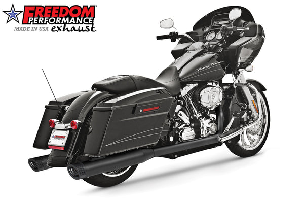 Freedom Performance HARLEY TOURING 4" 5 STEPPED RACING COMPLETE TRUE DUAL SYSTEM 1995-2016