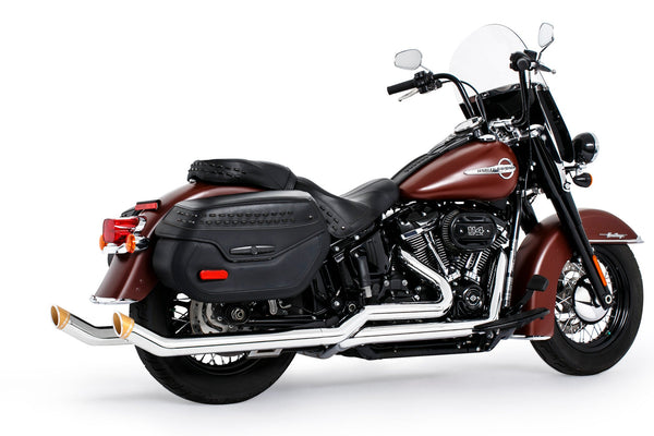 Freedom Performance HARLEY SOFTAIL 2.5" UPSWEPT TRUE-DUAL COMPLETE SYSTEM M8 ONLY BUNDLE *NOT FOR WIDE TIRE BIKES