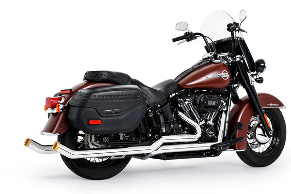 Freedom Performance HARLEY SOFTAIL 2.5" UPSWEPT TRUE-DUAL COMPLETE SYSTEM M8 ONLY BUNDLE *NOT FOR WIDE TIRE BIKES