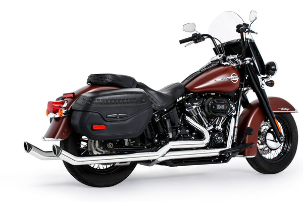 Freedom Performance HARLEY SOFTAIL 2.5" UPSWEPT TRUE-DUAL COMPLETE SYSTEM M8 ONLY BUNDLE *NOT FOR WIDE TIRE BIKES