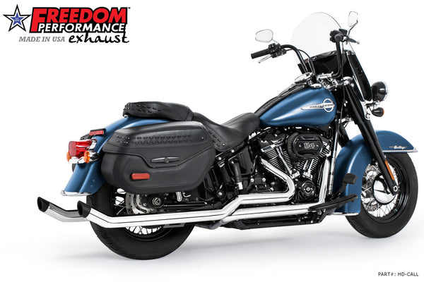 Freedom Performance HARLEY SOFTAIL 2.5" UPSWEPT TRUE-DUAL COMPLETE SYSTEM M8 ONLY BUNDLE *NOT FOR WIDE TIRE BIKES