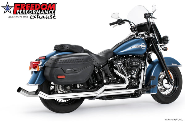 Freedom Performance HARLEY SOFTAIL 2.5" UPSWEPT TRUE-DUAL COMPLETE SYSTEM M8 ONLY BUNDLE *NOT FOR WIDE TIRE BIKES