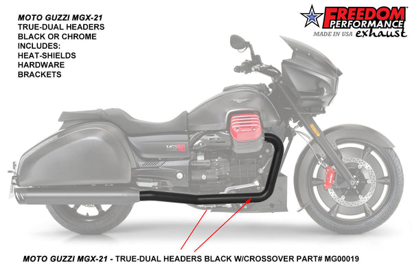 Freedom Performance MOTO GUZZI MMGX-21 HEADERS 2016-2018 (SPECIAL ORDER)